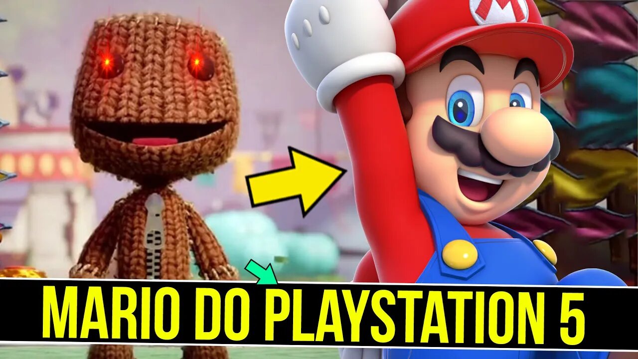 Existe um "Super Mario" no Playstation 5 - Sackboy #shorts