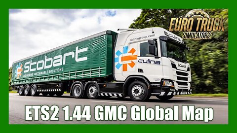 ETS2 1.44 GMC Global Map Stobart Style #1 (Euro Truck Simulator 2)