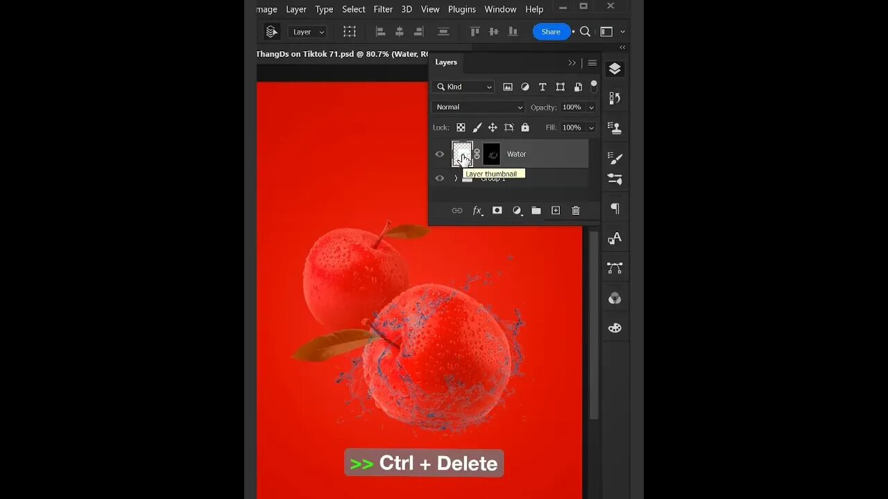 Saparate Water From The Image In Photoshop @ducthangds @designworld