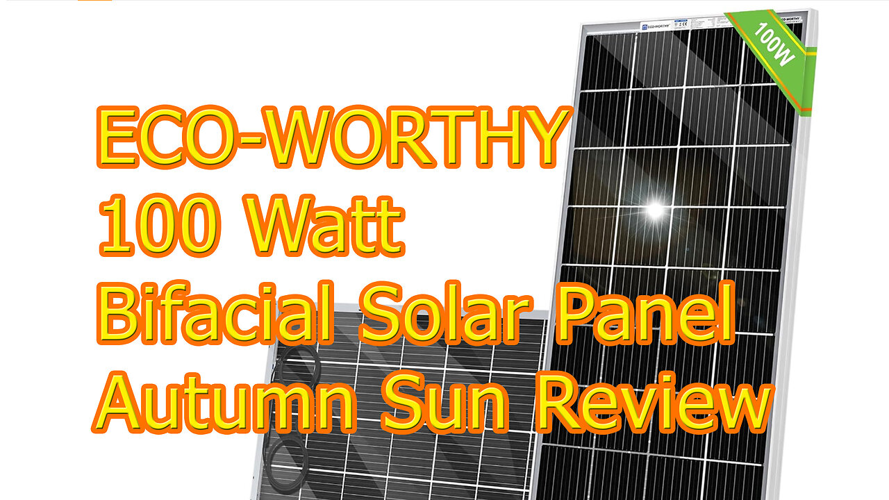 Eco Worthy 100 watt Bifacial 12v 100w Solar Panel Review Is It Any Good #wisebuyreviews