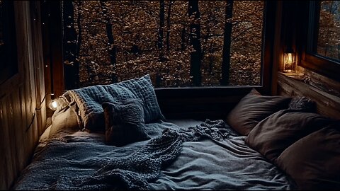 Cozy bed to relax in while it is raining 🌧️ | Relax ☺️