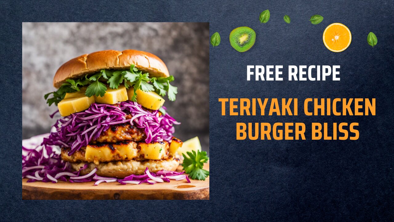 Free Teriyaki Chicken Burger Bliss Recipe 🍔🥢