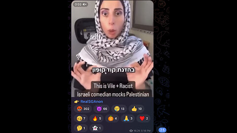 vile+racist israeli comedian mocks palestinians