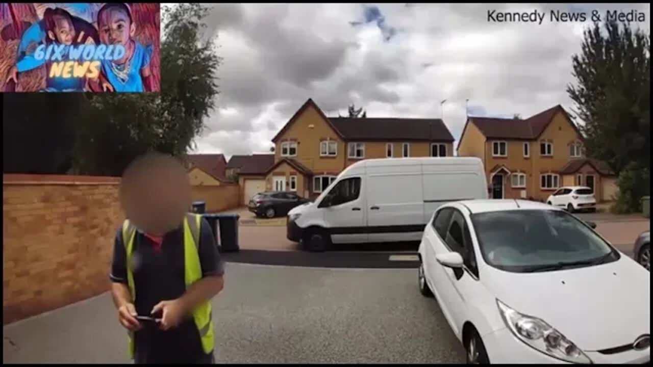 delivery man forgot to put van's handbrake on