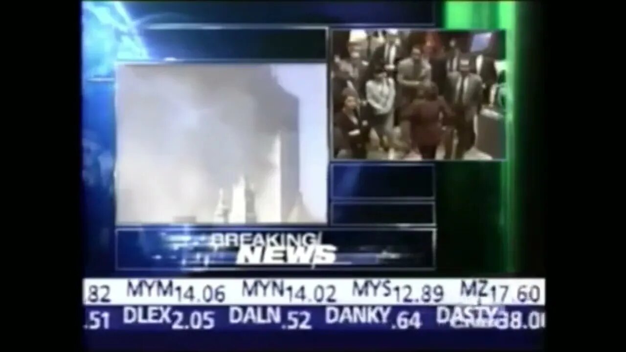 10:14 AM: Mark Haines, anchor, and an unidentified anchor [speaking with reporter Maria Bartiromo]