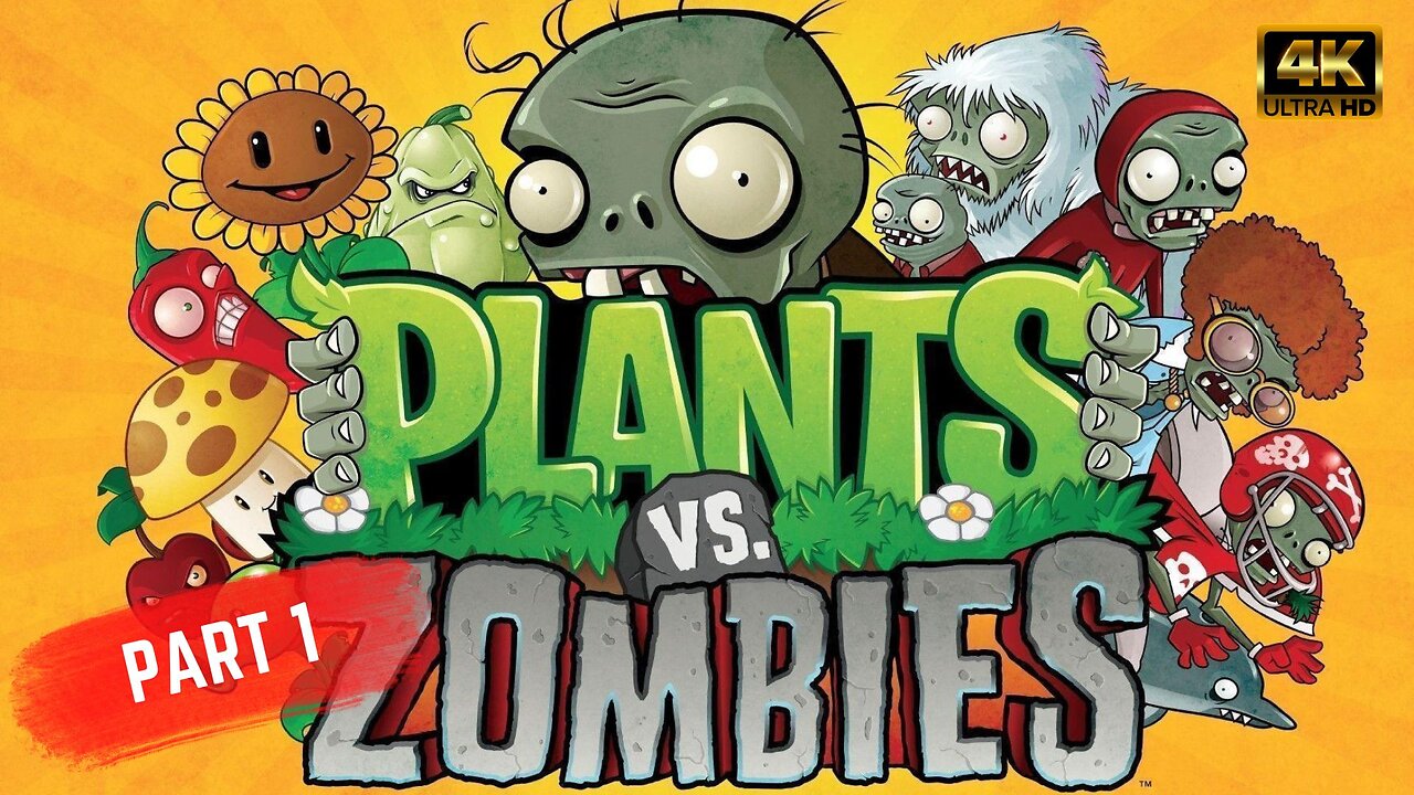 PLANTS vs ZOMBIES - PART 1 Gameplay Walkthrough (NO COMMENTARY)