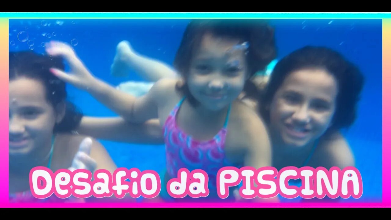 GINCANA na PISCINA / jogamos a mamãe na piscina - 3 irmãs demais