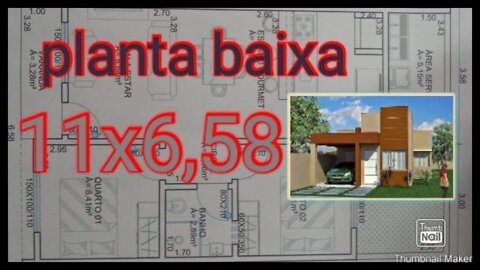 planta baixa 11x6,58