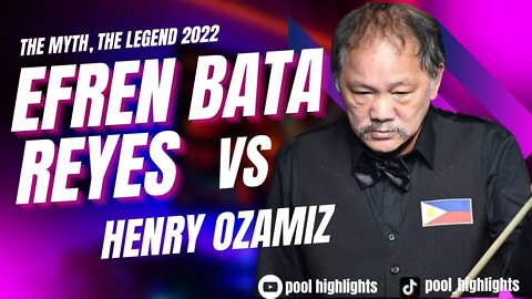 EFREN "BATA" REYES vs HENRY OZAMIZ ₱110,000 10-Ball (SHORT VERSION)