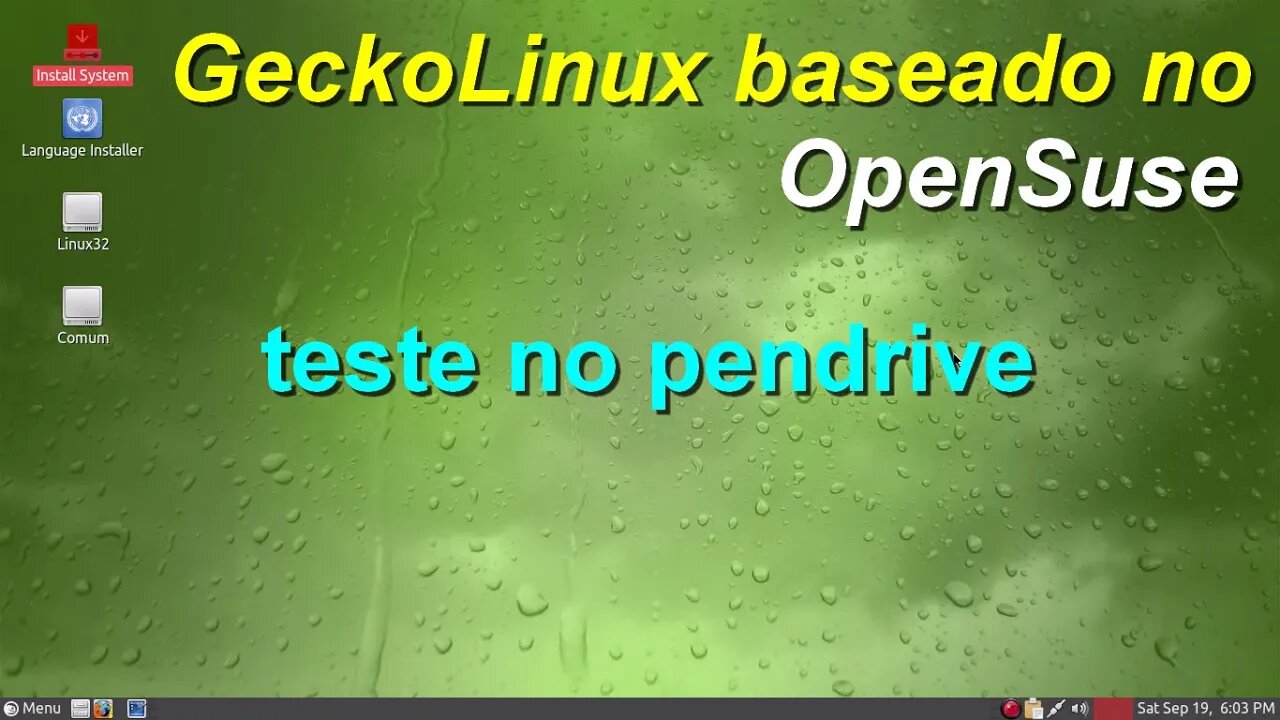 Gecko Linux é uma distribuição Linux baseada no openSUSE. Teste no pendrive sem instalar