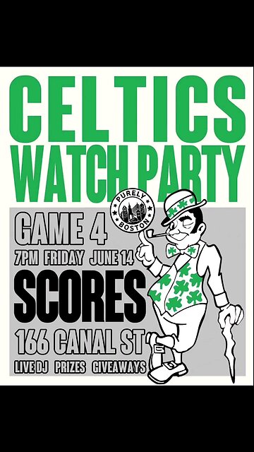 You in the Boston area come join the game 3 watch party