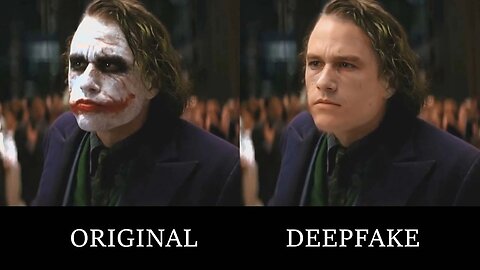 Heath Ledger's Joker without makeup [DeepFake]