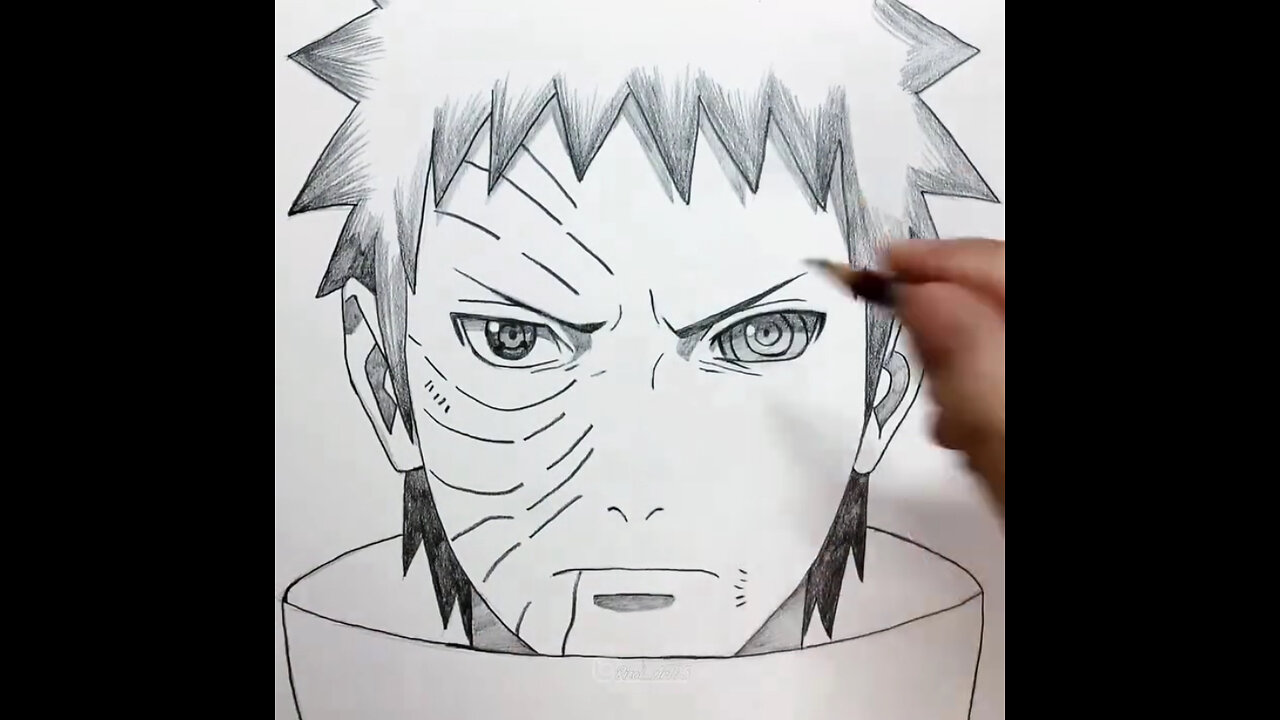 How to Draw Obito Uciha NARUTO.