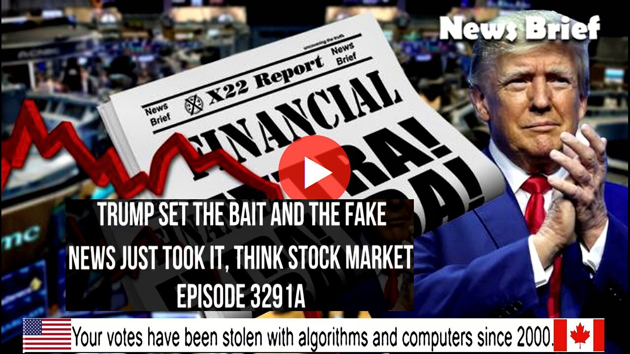 Ep. 3291a - Trump Set The Bait And The Fake News Just Took It, Think Stock Market