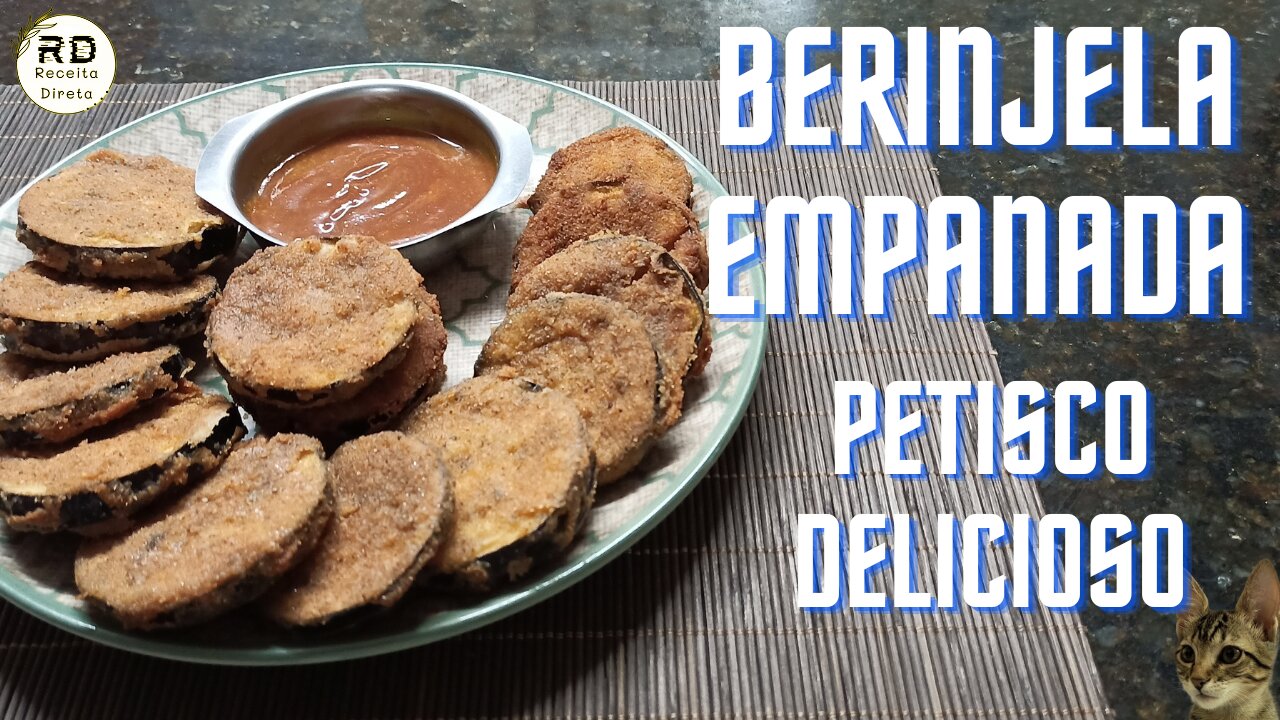 Petisco de berinjela empanada