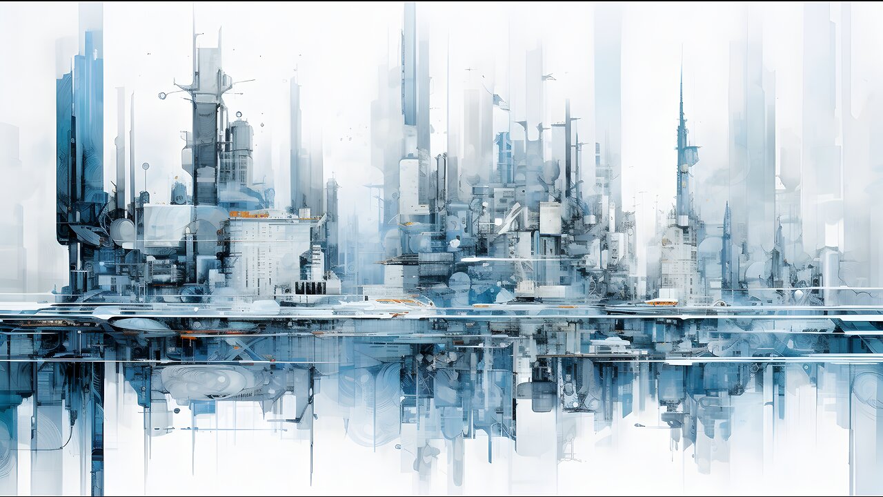 Blue City ScreenSaver 4k