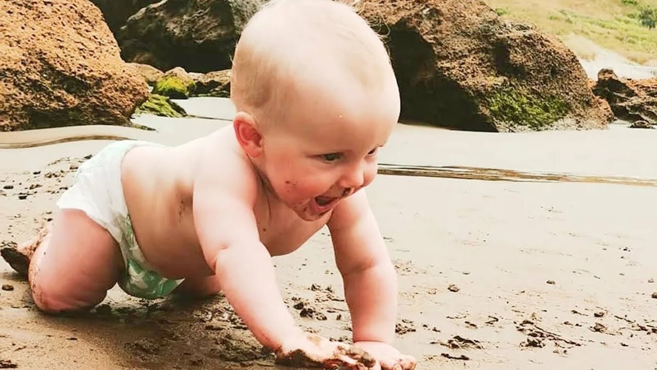 Try Not To Laugh: Funniest Baby Playing Outdoor |Cute Baby Video