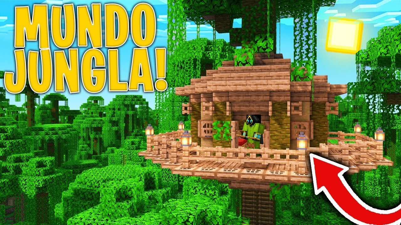 Sobrevivo en Minecraft pero en un Mundo de JUNGLA! 😱 ¿Sobreviviré?