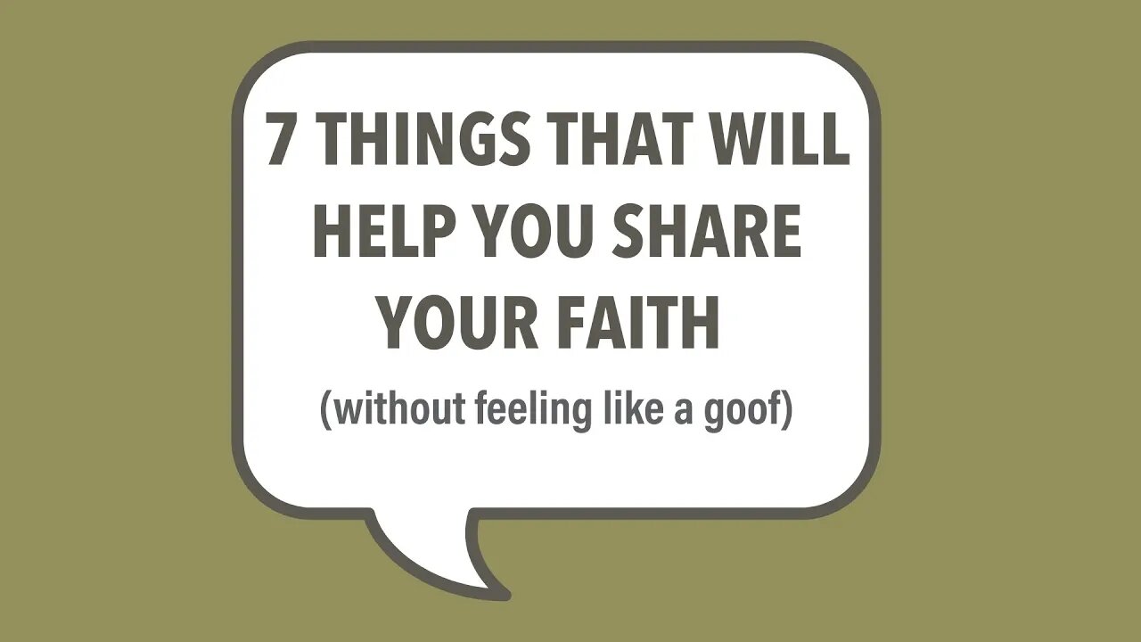 Why you should download "7 things to help you share your faith" | Reasons for Hope