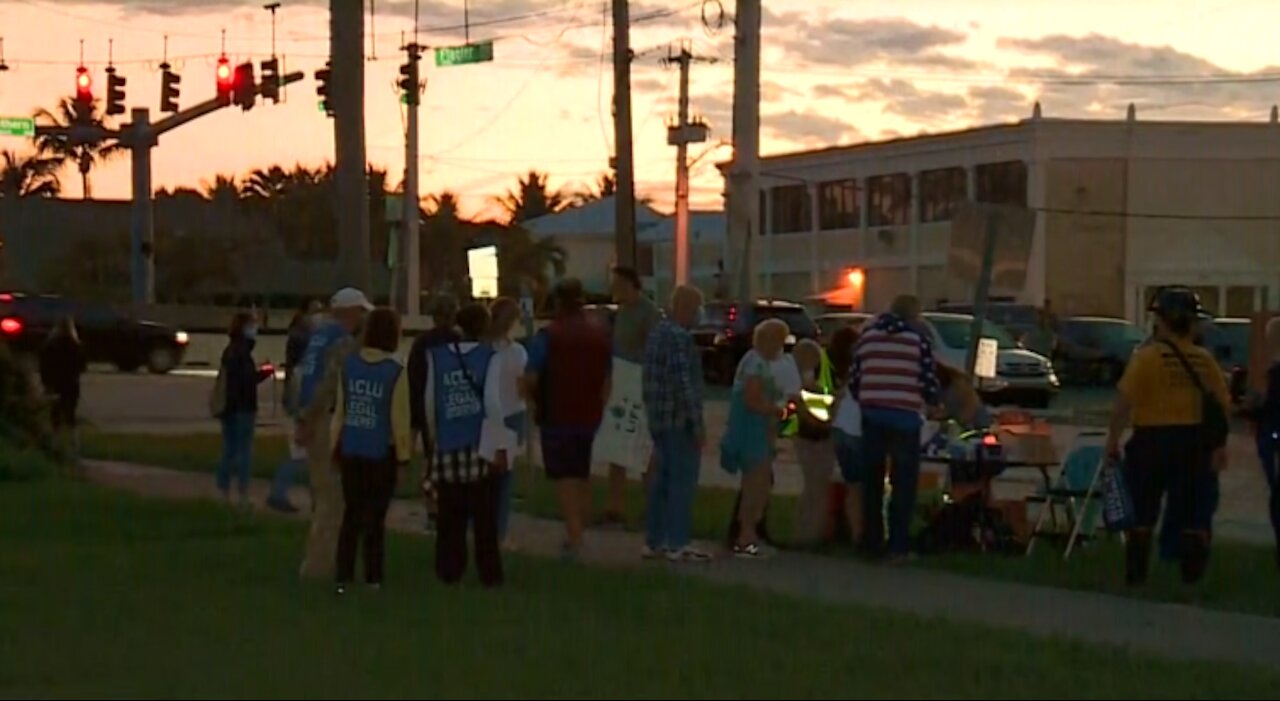 Demonstrations in West Palm Beach on anniversary of U.S. Capitol insurrection