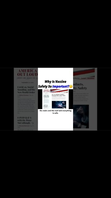 Why is Vaccine Safety So Important?🤔
