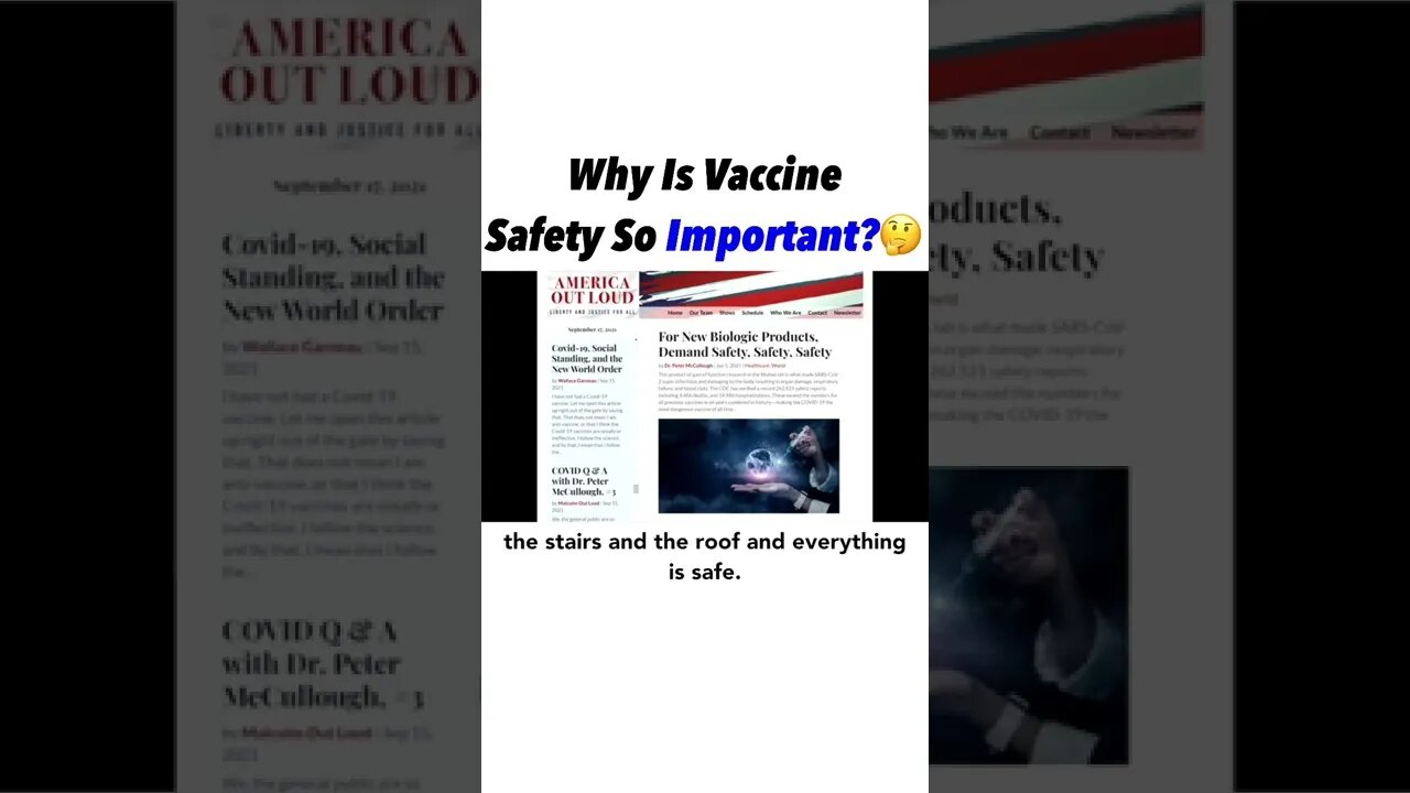 Why is Vaccine Safety So Important?🤔