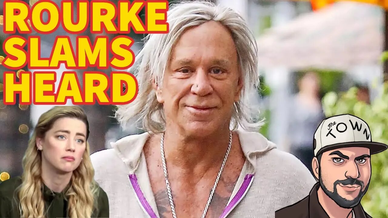 Actor Mickey Rourke Calls Amber Heard "Gold Digger"