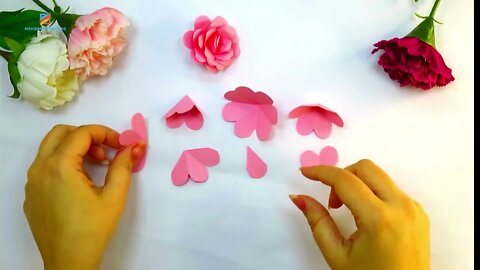 Paper se gulab ka phool kaise banaye | How to make rose flower by craft paper | Mehsim Creations