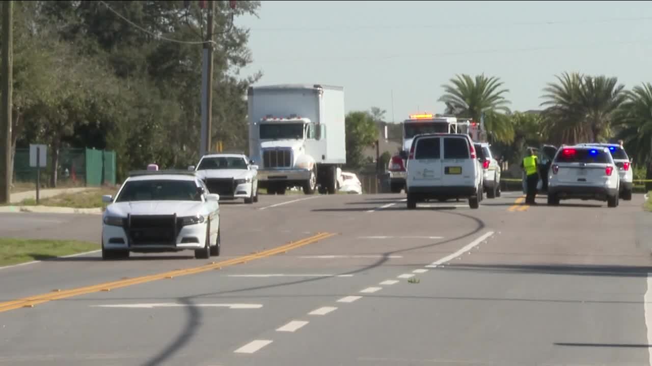 Teen girl hit by a box truck while walking to school in Polk County