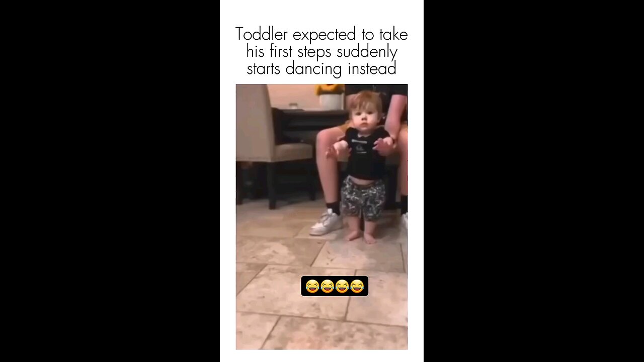 Baby's first steps now let's dance