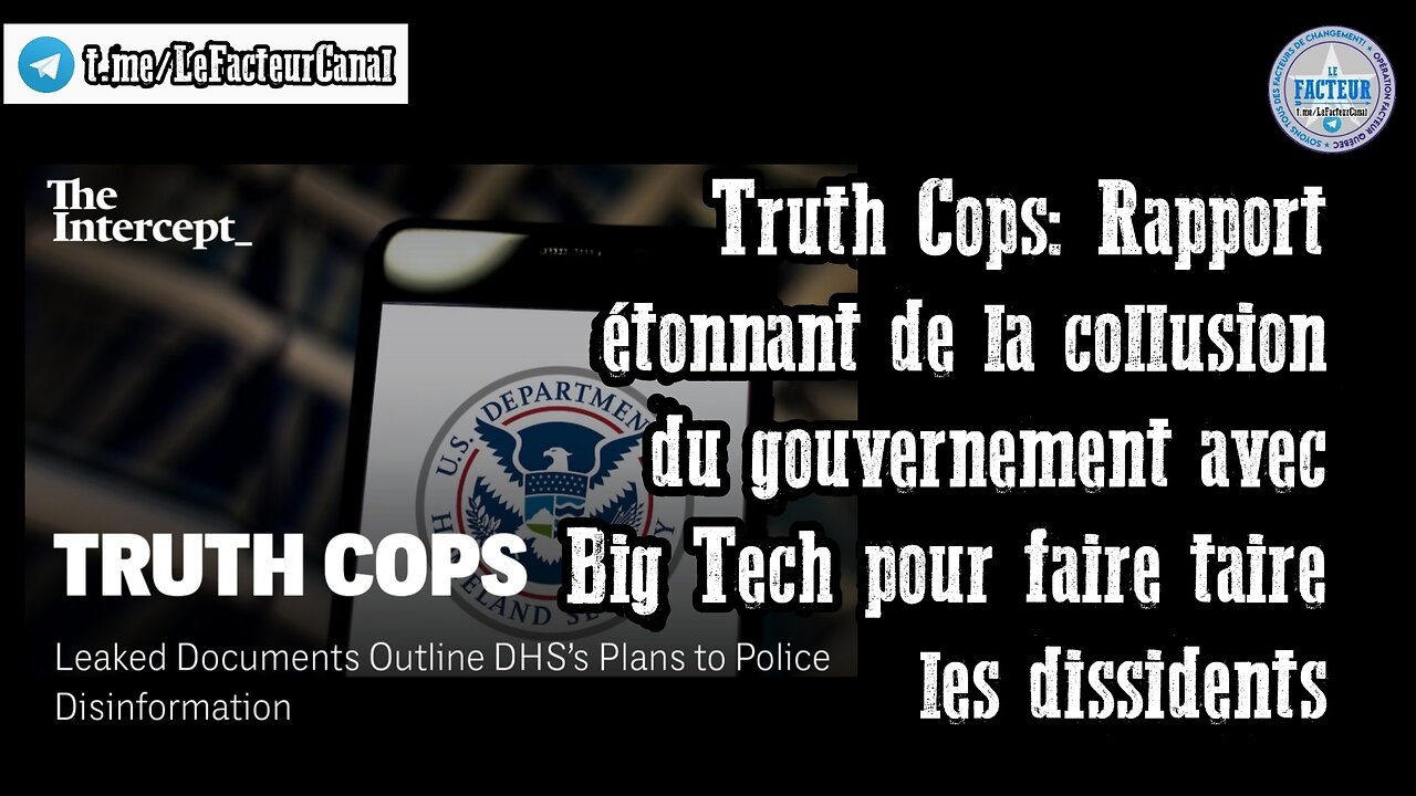 Rapport étonnant de la collusion du gouvernement avec Big Tech pour faire taire les dissidents