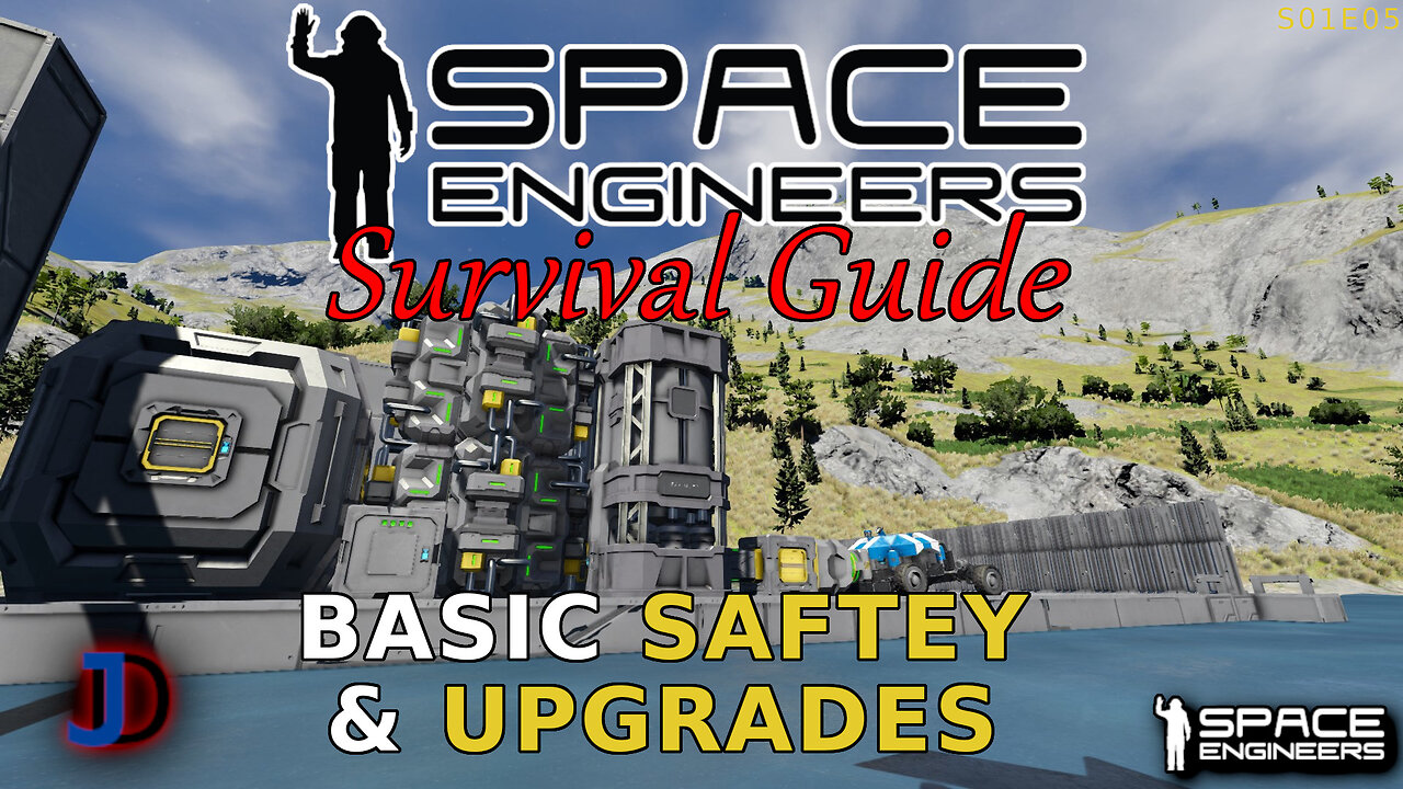 Space Engineers Survival Guide - Production Upgrades and Parking lots! - s1e05