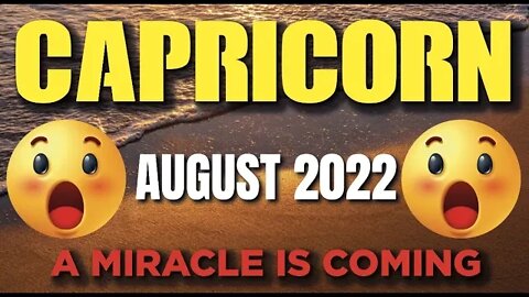 Capricorn ♑️ 😲🤯 A MIRACLE IS COMING😲🤯 ♑️ Taurus tarot august 2022