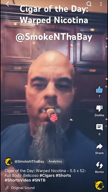Cigar of the Day: Warped Nicotina - 5.5 x 52-Full Body Belicoso #Cigars #Shorts #ShortsVideo #SNTB