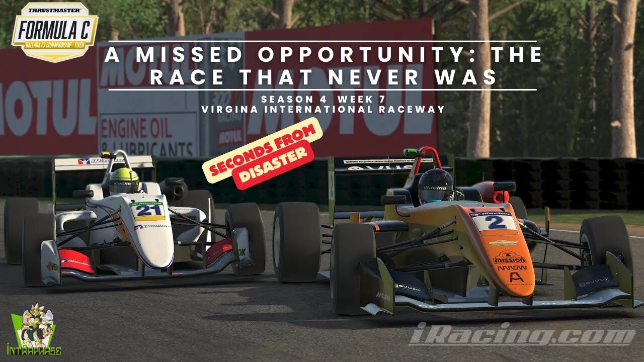 Formula C Thrustmaster Dallara F3 - Fixed - Season 4 Week 7 - VIR - A Missed Opportunity