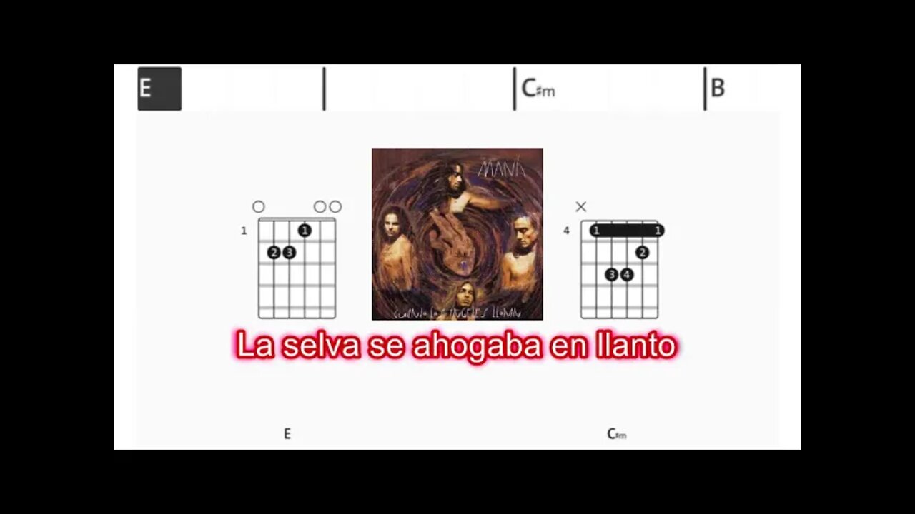 Maná - Cuando los ángeles lloran - (Chords & Lyrics like a Karaoke)