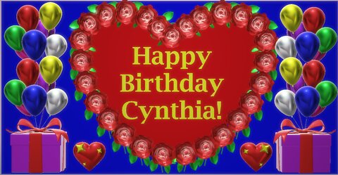 Happy Birthday 3D - Happy Birthday Cynthia - Happy Birthday To You - Happy Birthday Song