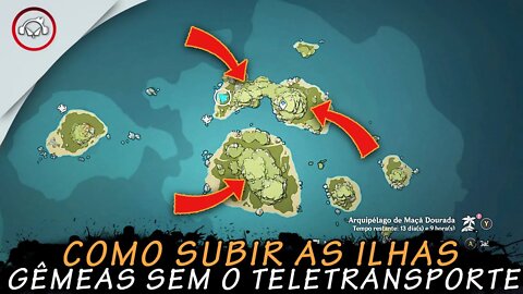 Genshin Impact, como subir o penhasco das ilhas gêmeas sem teletransporte | Super Dica PT-BR