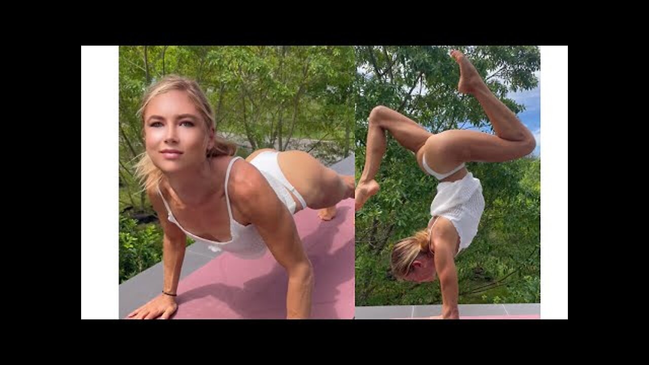 YOGA GIRL ALONE IN THE JUNGLE (Yoga instructor)