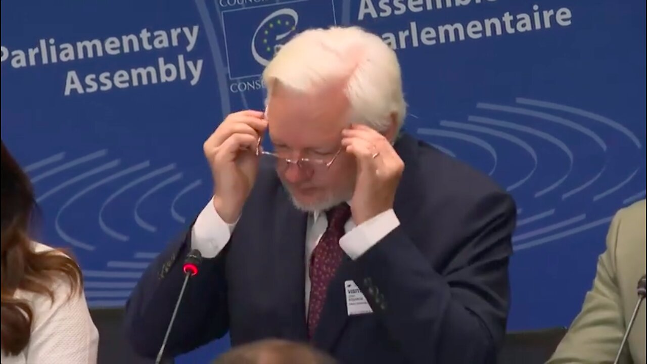 Julian Assange Speaks At The Council of Europe 9/30/24 (Full Speech)