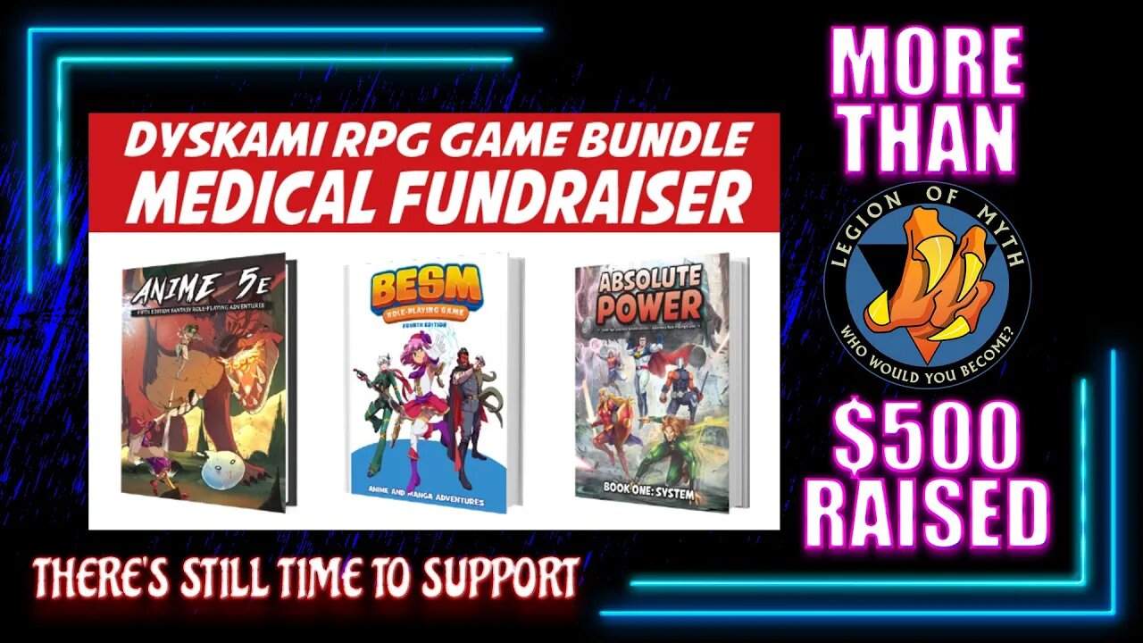 The Dyskami Publishing Fundraiser portions of the FNCS | Absolute Power RPG | #TTRPG Discussions