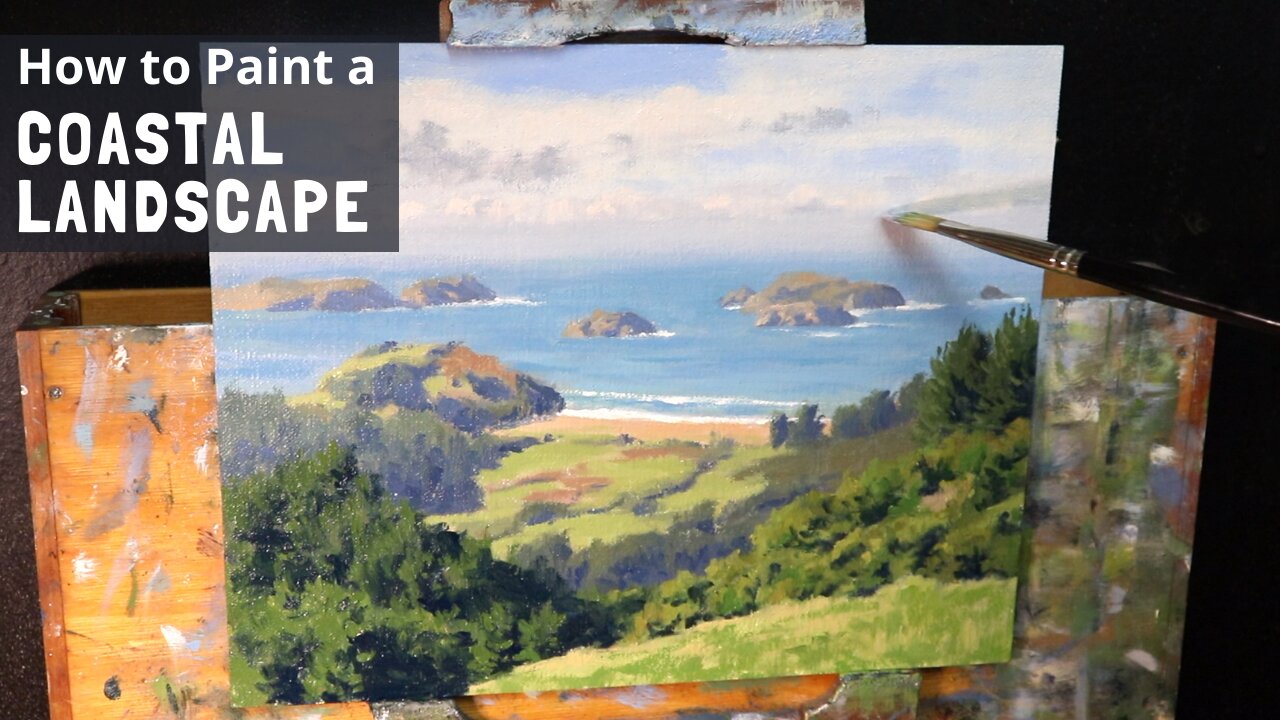 How to Paint a COASTAL LANDSCAPE