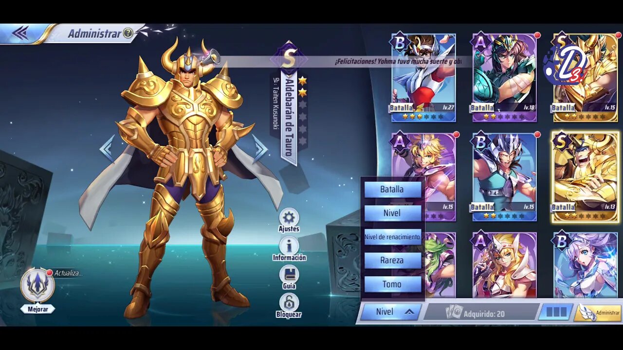 SAINT SEIYA: Jugada 10 | Entretenimiento Digital 3.0