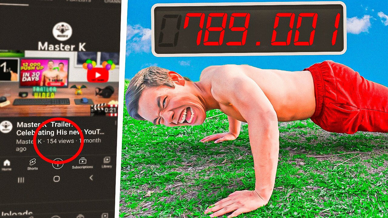 Extreme Challenge - One Million Views for 1M Reps! Can I Do It?