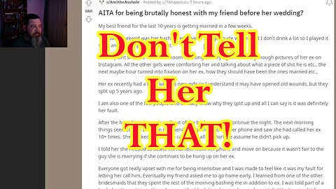 Marry the WRONG Man! AITA