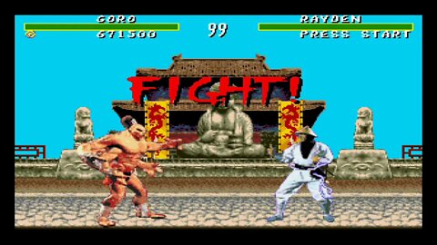 Mortal Kombat 1 Play As Goro (Genesis)On Raspberry Pi 3