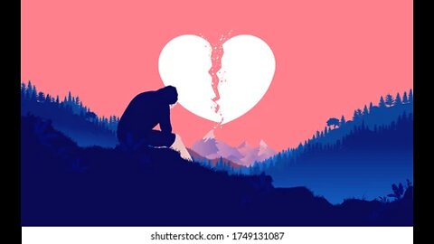 Broken heart under the rain