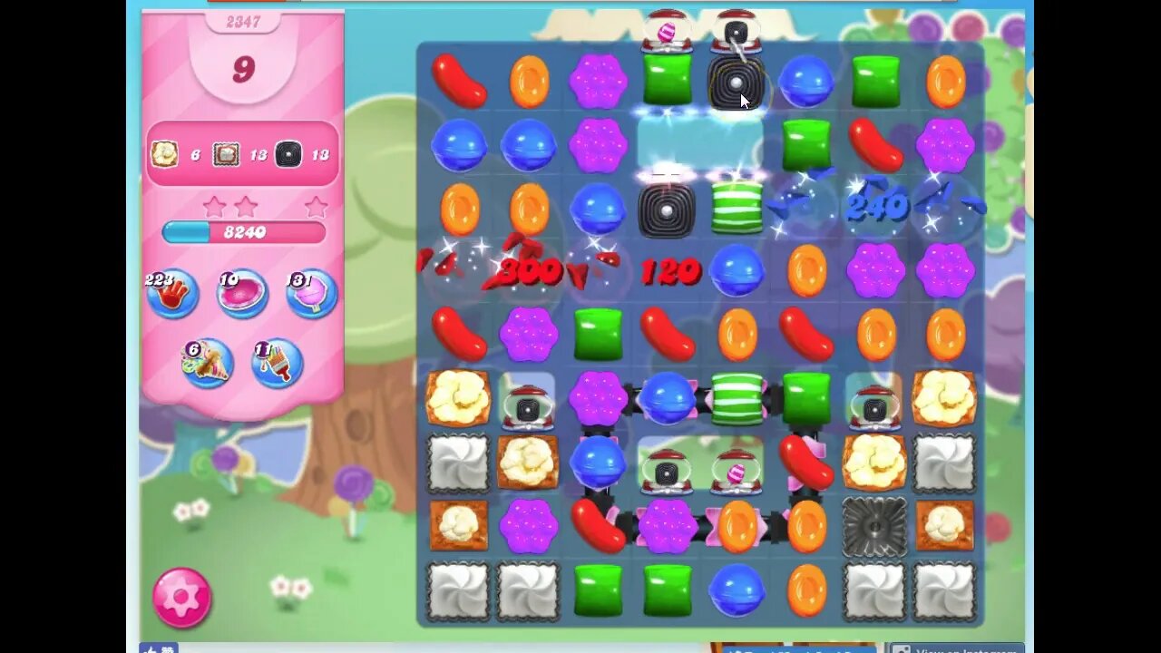 Candy Crush Level 2347 Audio Talkthrough, 3 Stars 0 Boosters