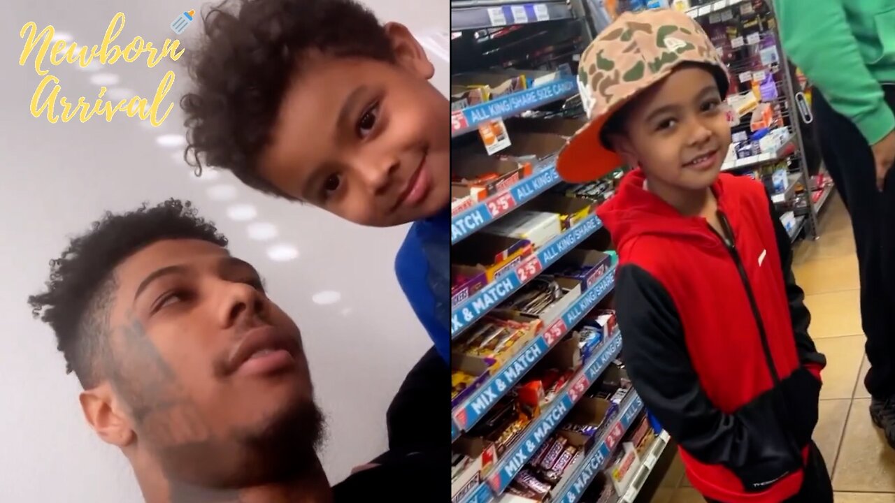 Blueface Tries To Convince Son Javaughn To Say A Bad Word For Candy! 🤐