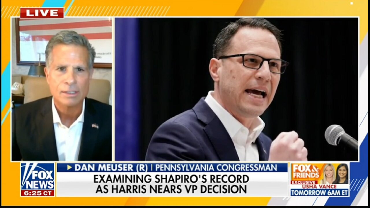 Shapiro for Harris' VP Pick Debate